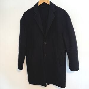 ZARA MAN Men’s Wool Pea Coat In Black Size Small